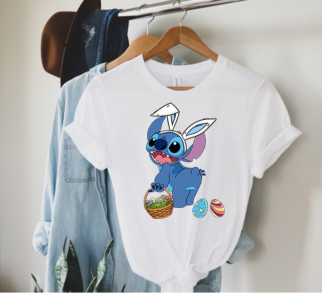 Discover Stitch Easter Shirt, Easter Day Shirt, Cute Easter Shirt, Disney Easter Shirt, Stitch Shirt