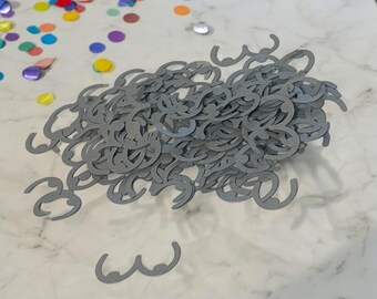 Confeti de pecho plateado