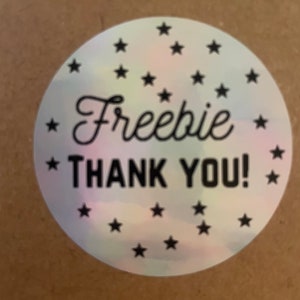 2" ronde freebie bedankstickers - veel kleuren beschikbaar