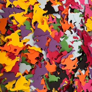 Confettis de chat de couleurs mélangées - décorations de fête, accessoires photo, présentoirs, scrapbooking, art et embellissement.
