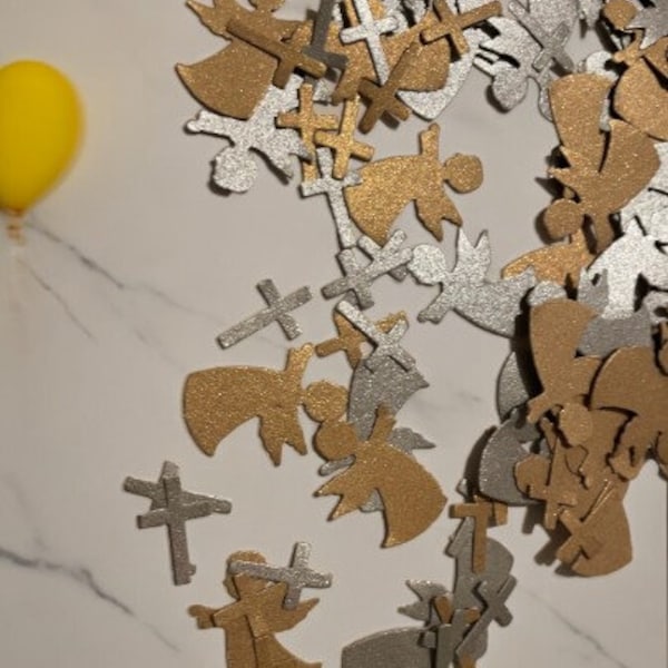 Angel and cross confetti  - Many Colours