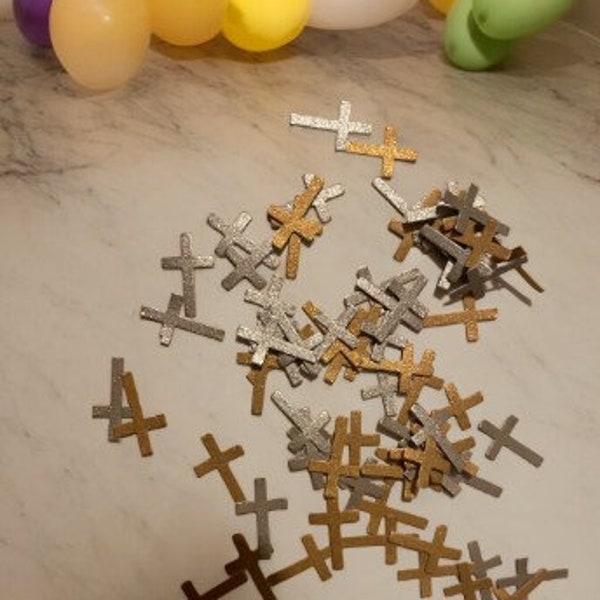 Cross Confetti  - Many Colours