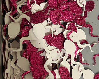 Glitzer pinkes Spermium Konfetti