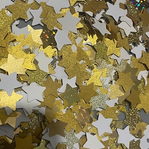Gold Mix-Sternpapier Streutisch Konfetti. - Partydekorationen, Foto-Requisiten, Displays, Scrapbooking, Kunst und Verzierungen.