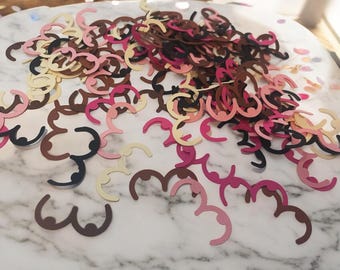 Confeti de senos con temática de tonos de piel