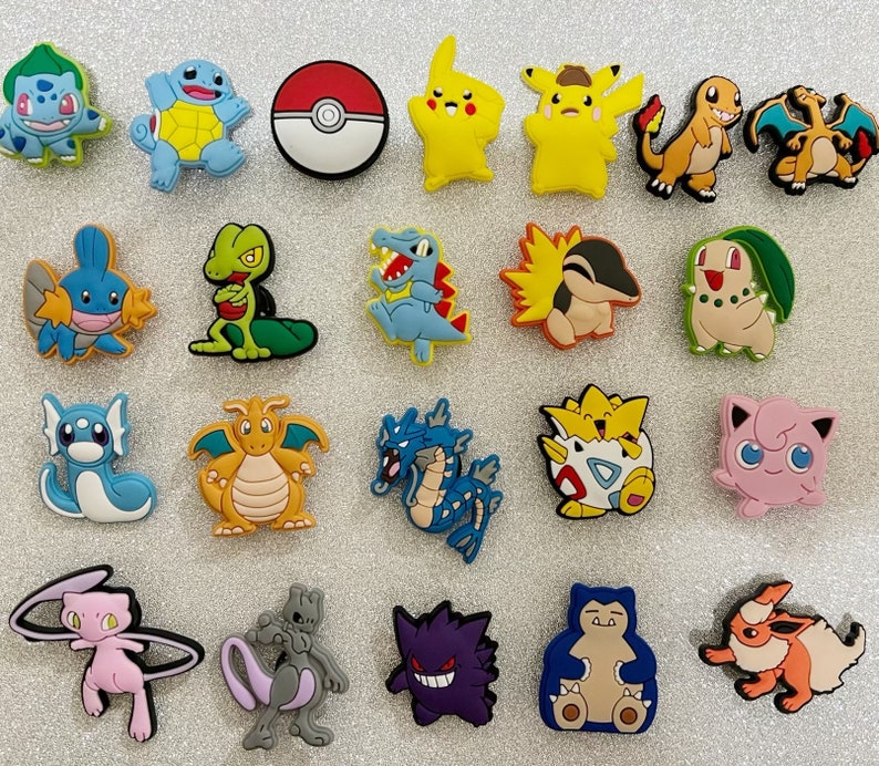Pokemon Croc Charms Etsy
