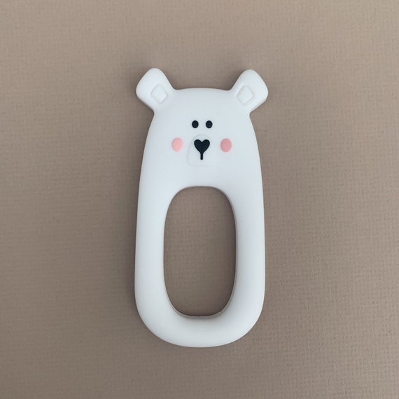 Bear Silicone Teether With Bespoke Gift Packaging and Free