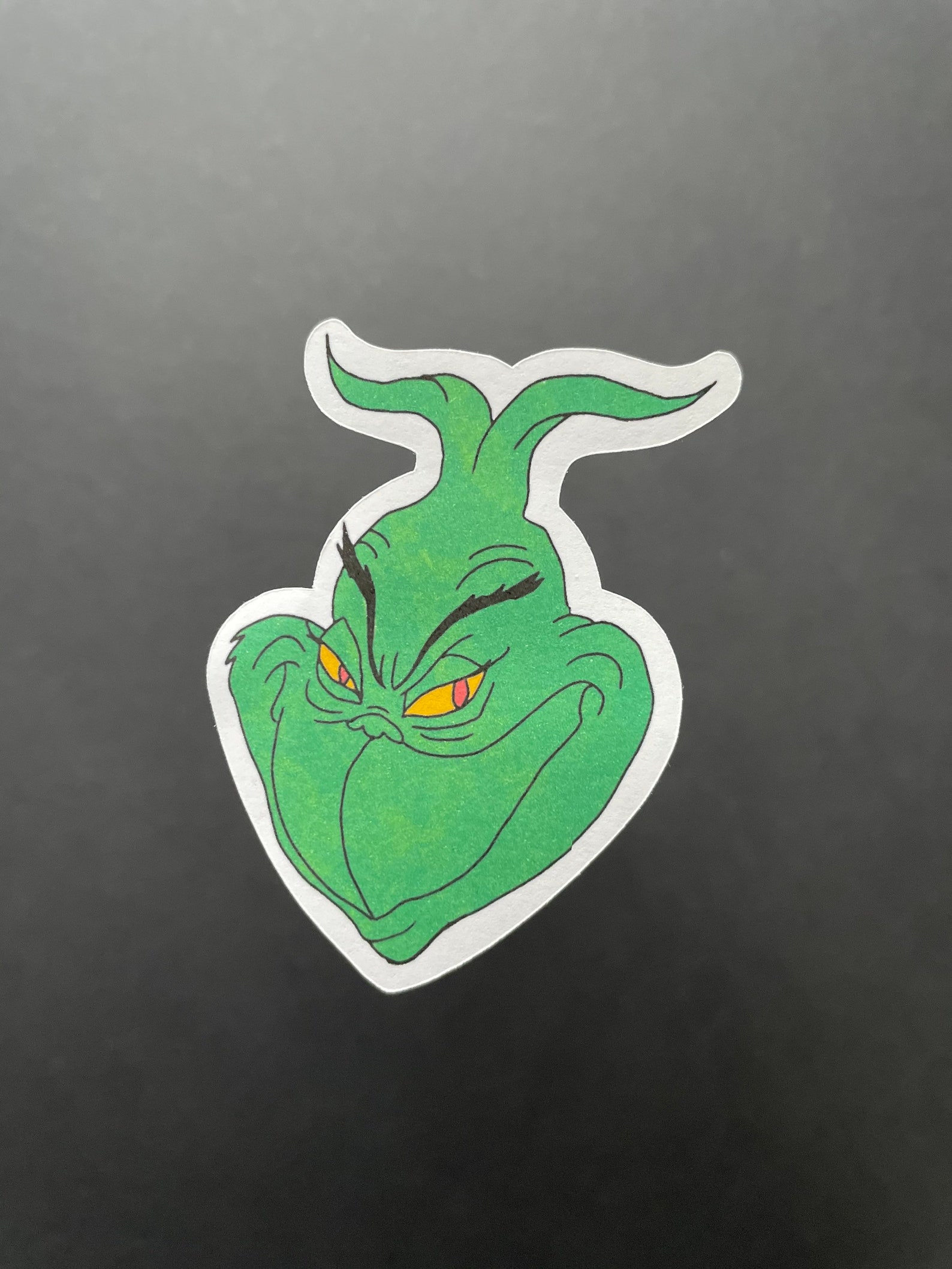 The Grinch Sticker Set Etsy