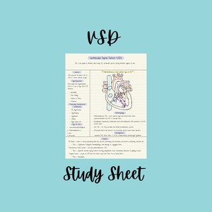 Ventricular Septal Defect Study Sheet