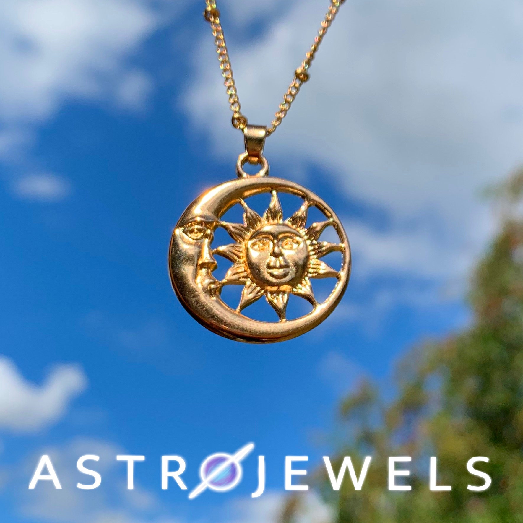 Moon Necklace Moon Phase Necklace 