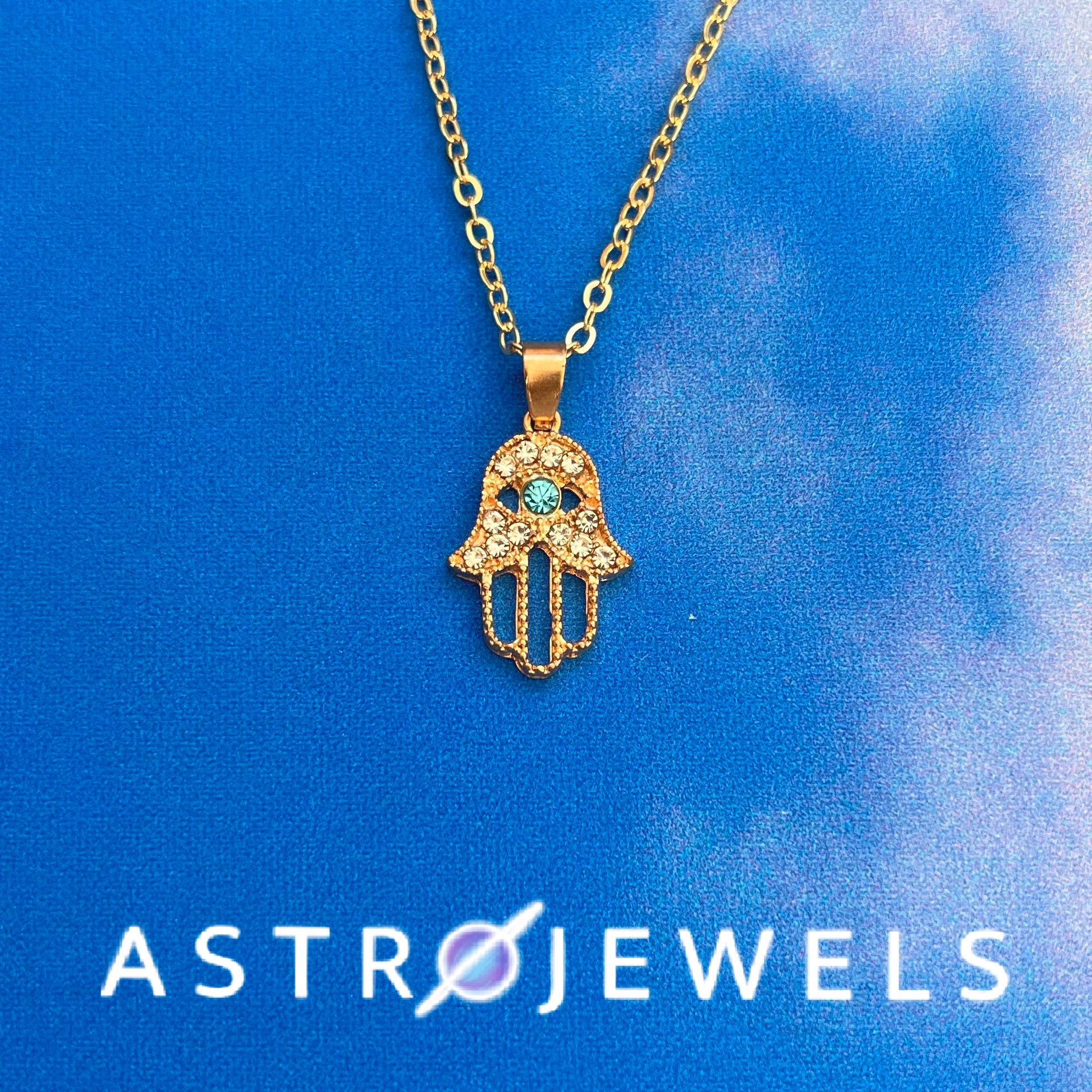 Hamsa Necklace Hamsa Charm Necklace 