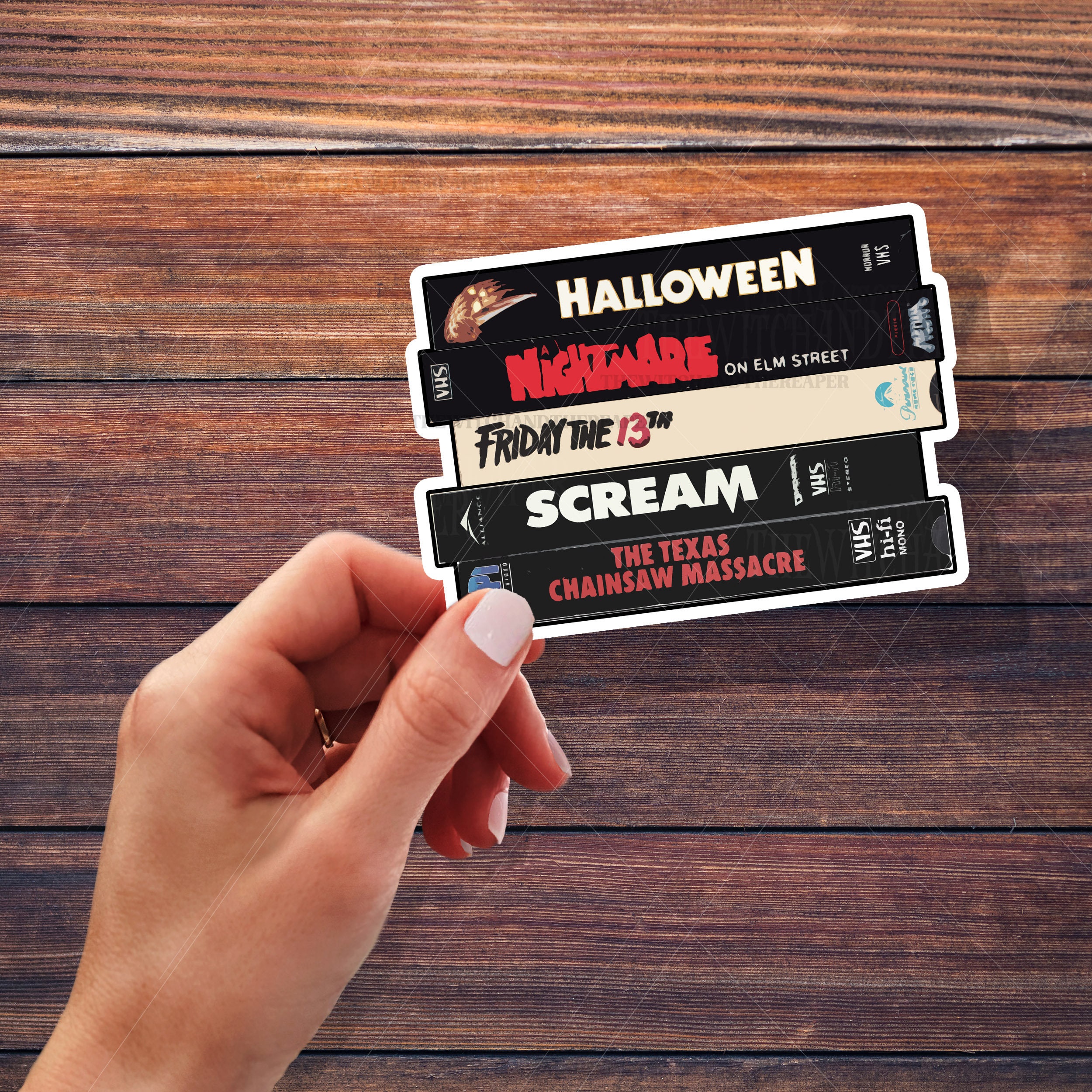 Discover Slasher Horror Movie Sticker | Halloween Scary Stickers