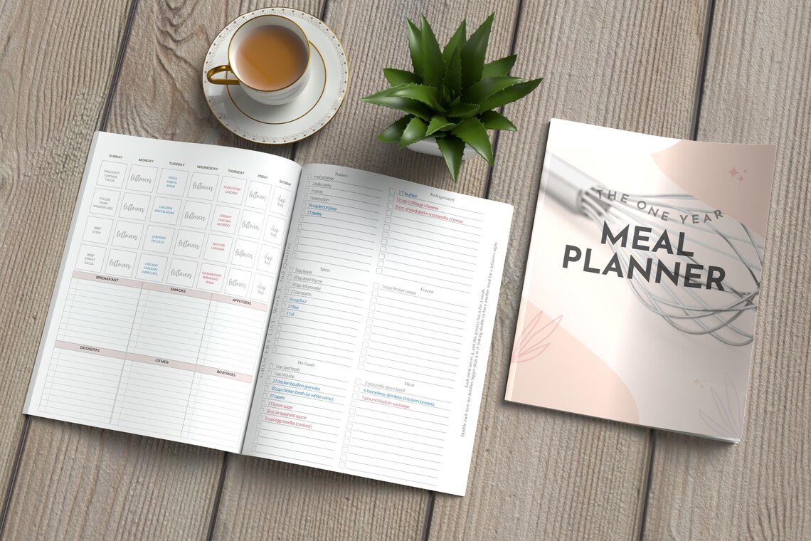 Meal Planner Printable | Weekly Meal Planner Digital Download | the ...