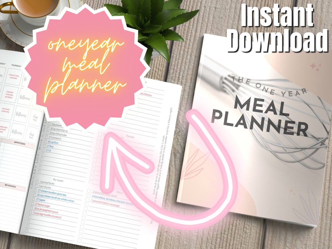 Meal Planner Printable | Weekly Meal Planner Digital Download | the ...