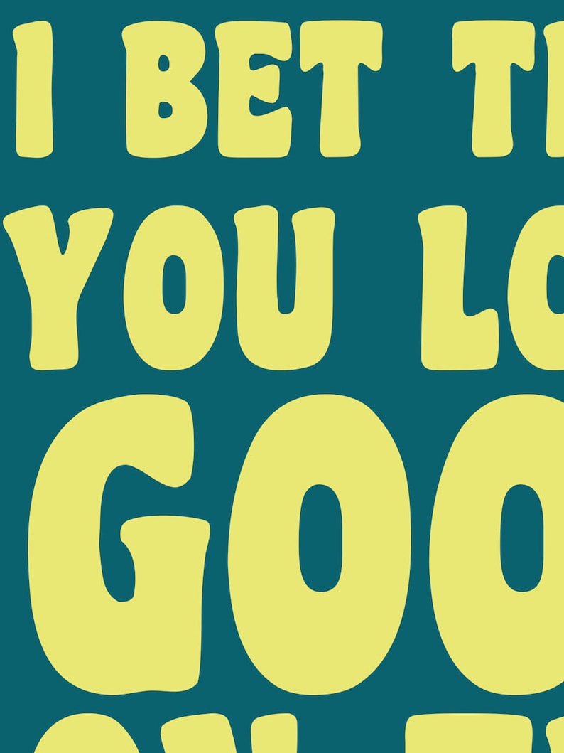 I BET THAT You Look Good on the Dancefloor House Print - Etsy