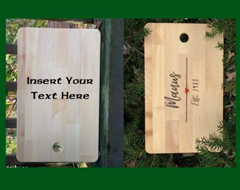 Custom Wood Burn Cutting Board. Personalized Cutting Board. Wood Cutting Board. Cutting Board With Handle. Chef Gift. Housewarming Gift.