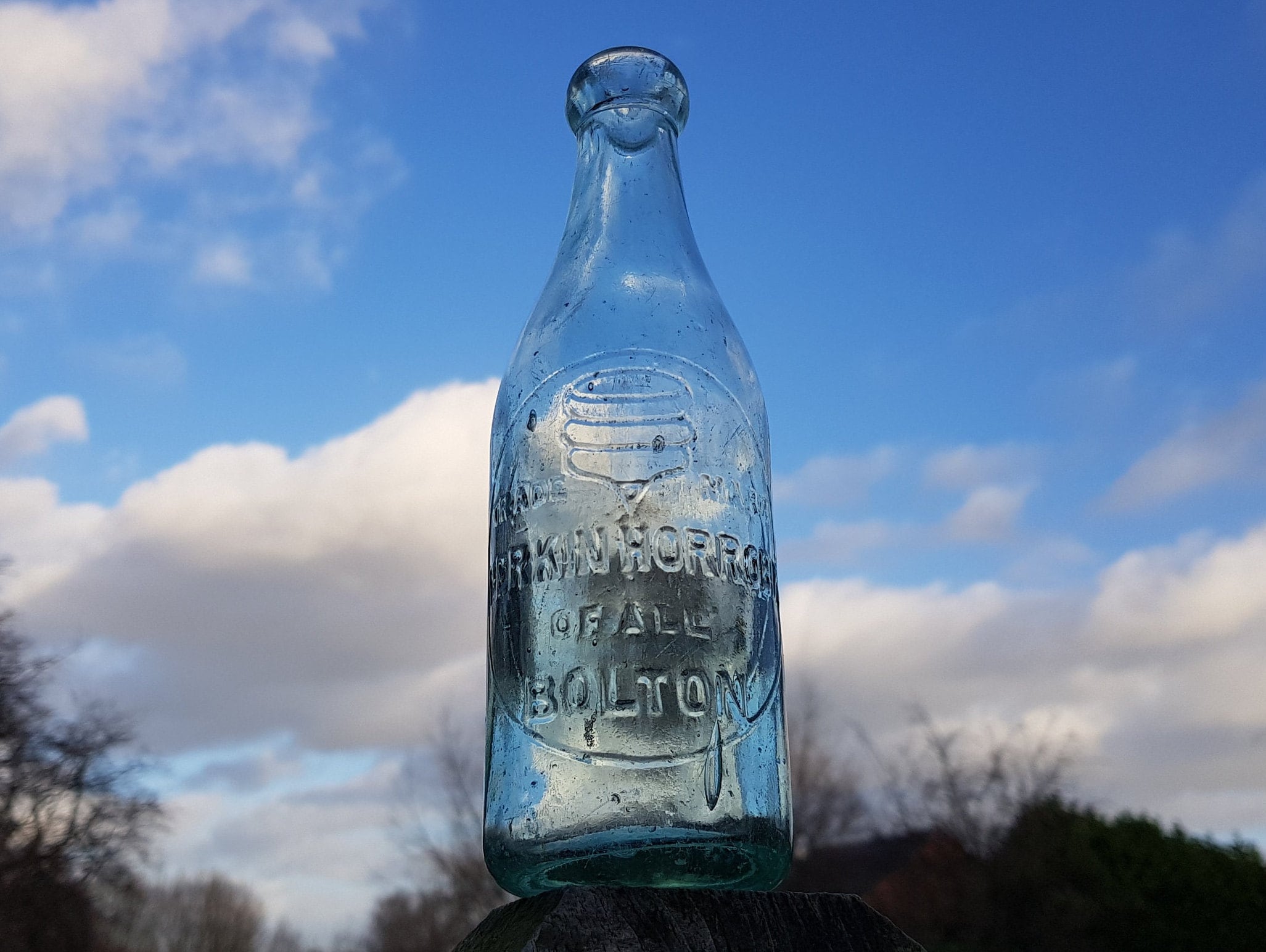 Glasstic BPA Free Glass Water Bottle - Retro Design