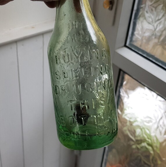 Vintage Newcastle Bottle antique bottle of J. Powton with Etsy