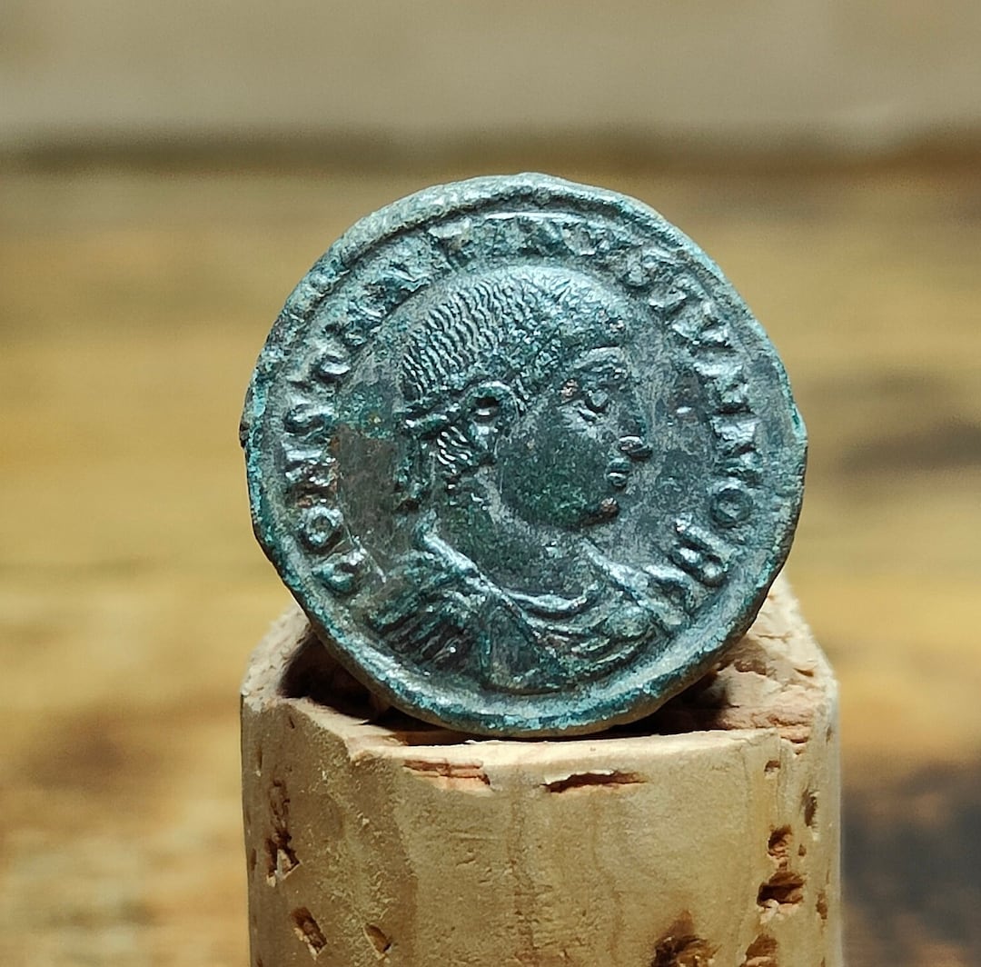Constantine II Coin, High Grade Ancient Roman Nummus With Camp Gate ...