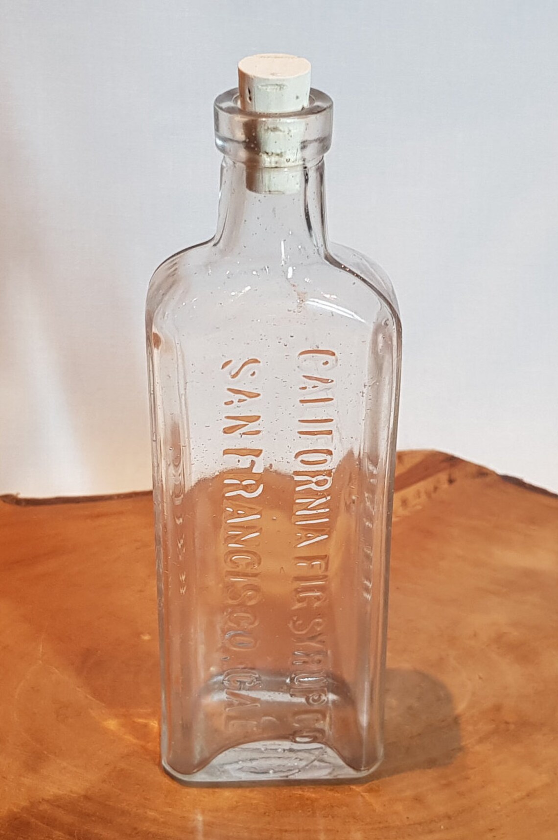 Vintage California Fig Syrup Bottle Old Medicine Bottle With Etsy
