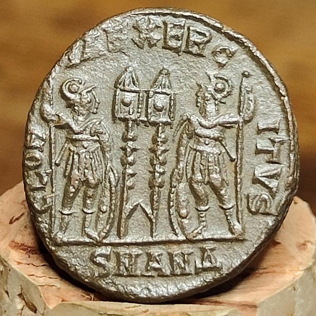 Constantine the Great Roman Coin With Soldiers Reverse, 4th Century ...
