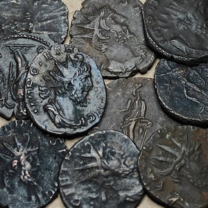 Tetricus Roman coins AE3, 3rd century ancient Antoninianus