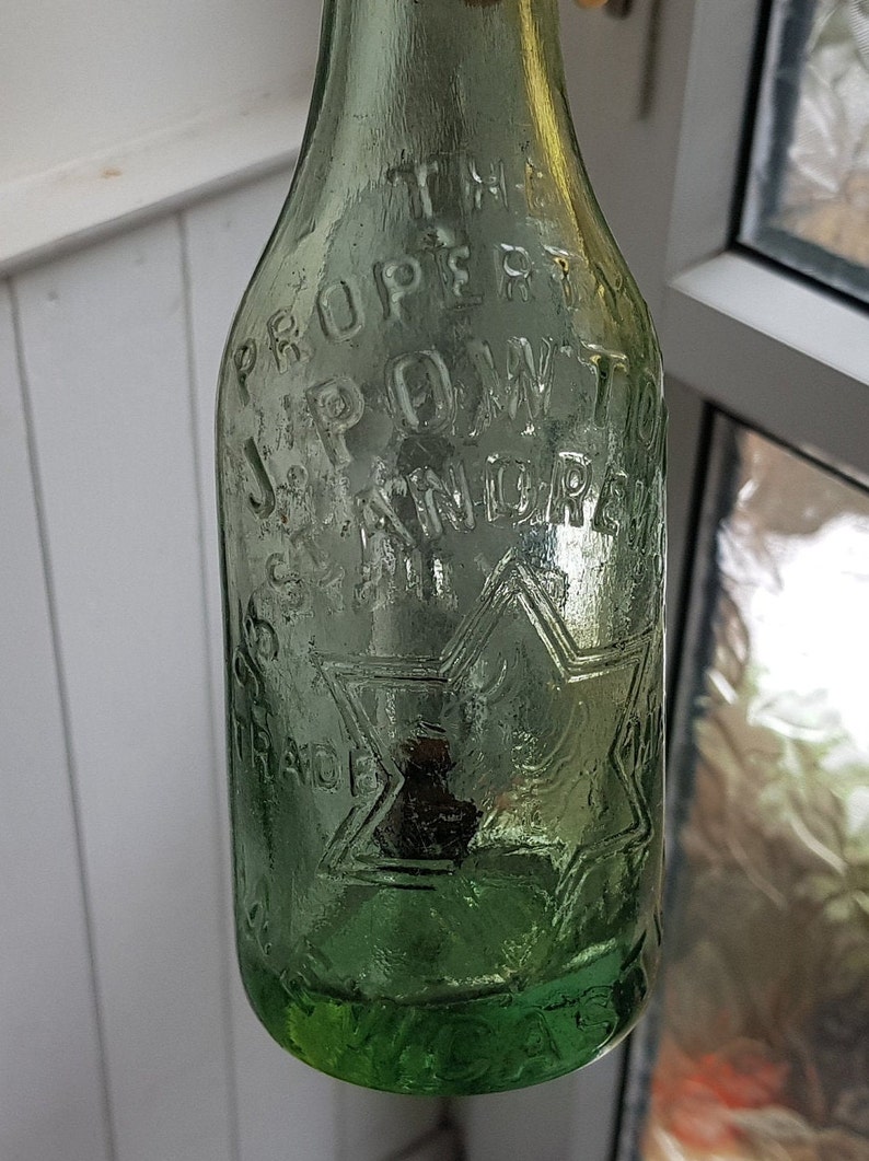 Vintage Newcastle Bottle antique bottle of J. Powton with Etsy