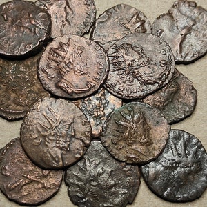 Barbarous Radiate Roman coins AE3, 3rd century ancient Antoninianus