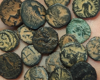 バクトリアコイン？　ギリシャコイン？　古代ギリシャ貨幣？　古代　可愛いコイン② 専用バクトリアコイン【ギリシャコイン】古代ギリシャ貨幣古代