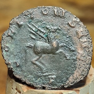 ガリエヌス動物園シリーズのローマ硬貨 AE3、3 世紀古代アントニニ