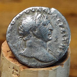 Trajan Silver Denarius with Aequitas reverse, Ancient roman coin
