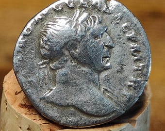 Trajan Silver Denarius with Aequitas reverse, Ancient roman coin