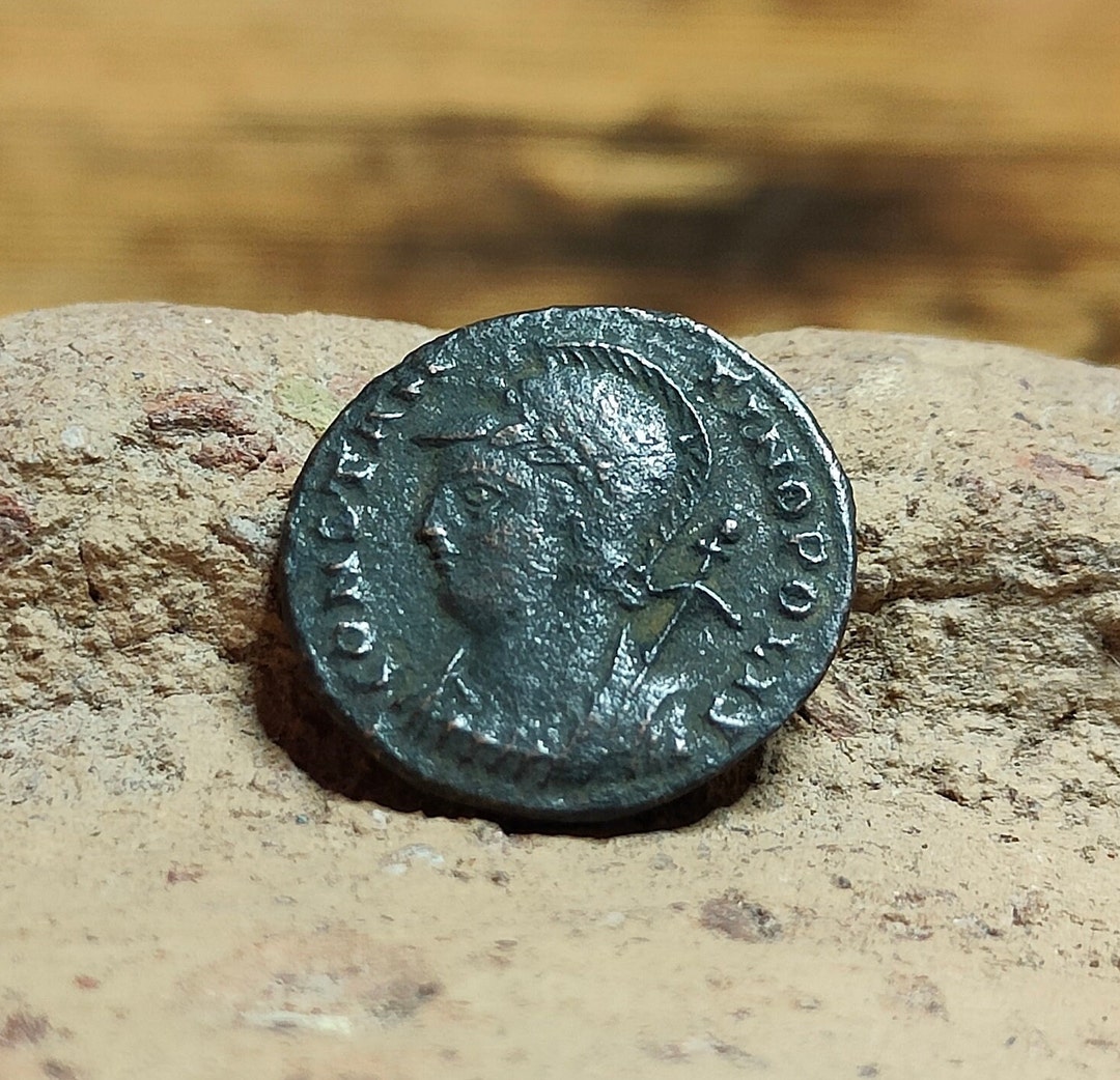 Constantine Commemorative Roman Coin 4th Century Ancient Etsy