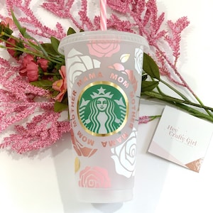 Moeder Mama Mama Rose Cup - Moeders Dag Cadeau Idee - Feliz Día De La Madre - Gepersonaliseerde Cup - Cadeau voor haar - Starbuck Cup