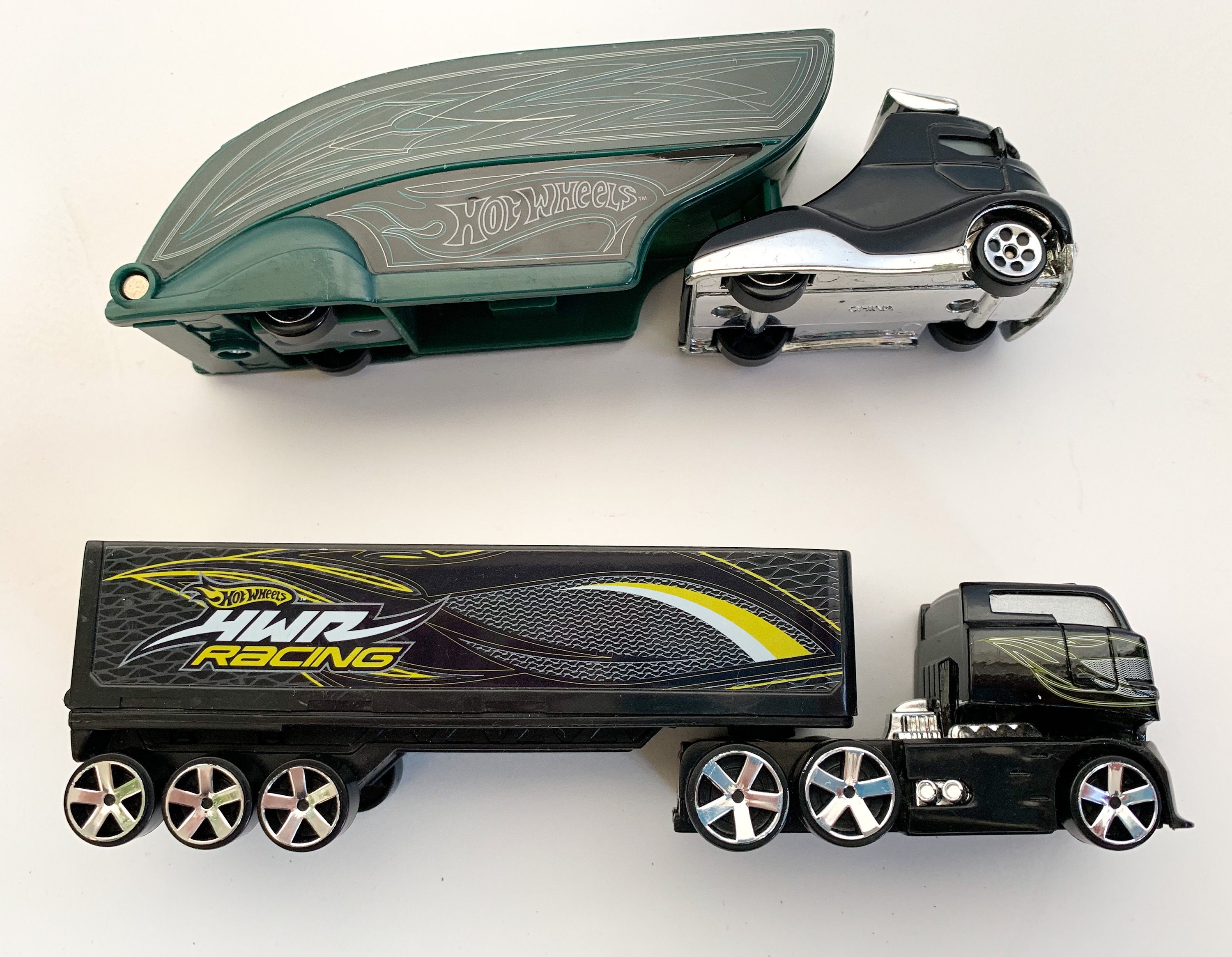 Dos camiones Trailer Hot Wheels vintage. Etsy