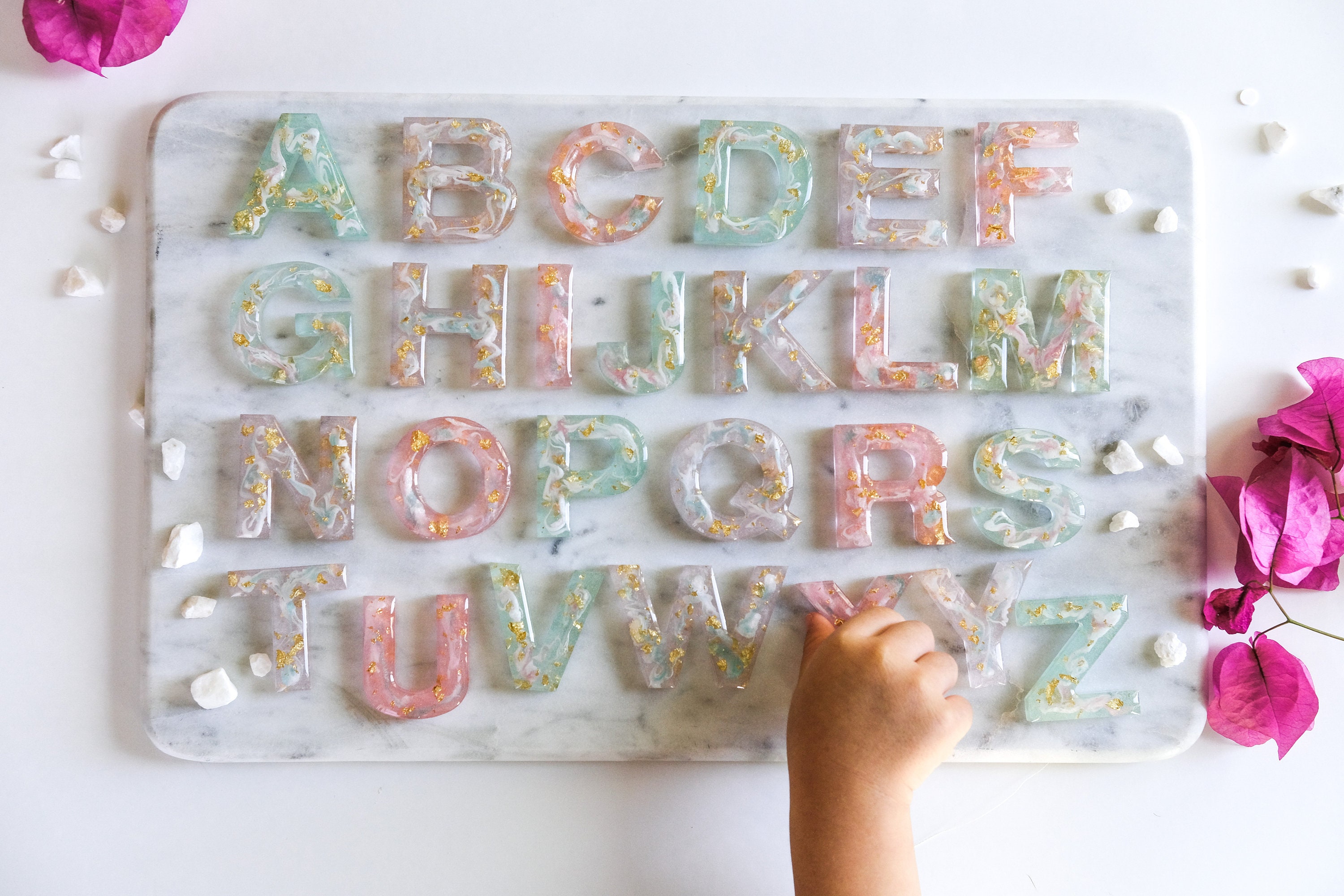 Full Set ABC Resin Alphabet Letters in style Etsy
