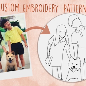 CUSTOM Digital Embroidery pattern | DIY embroidery | Embroidery portrait pattern