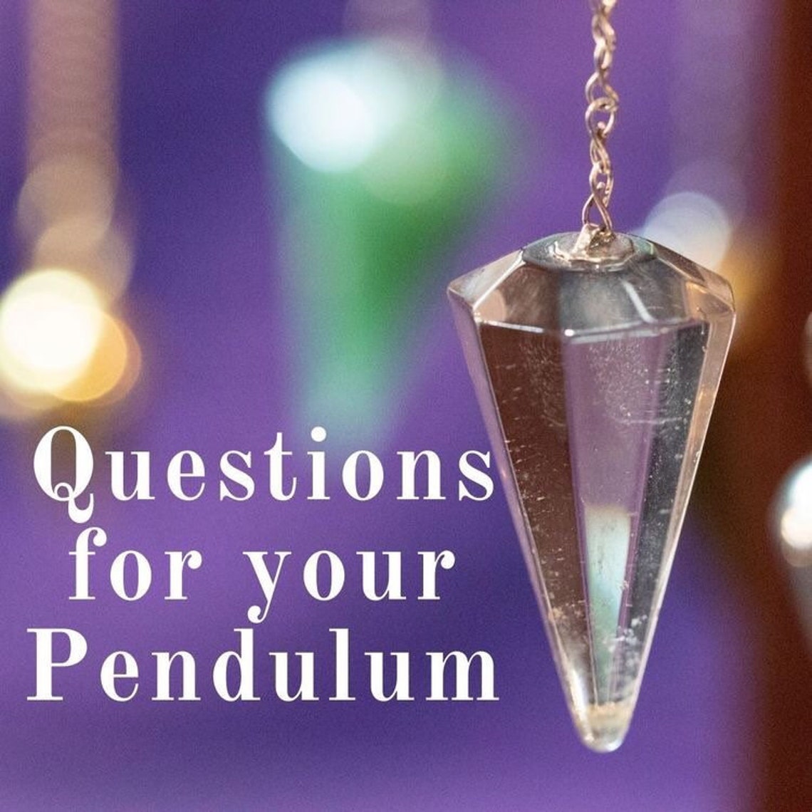 Yes or No Pendulum Question with Video. Etsy