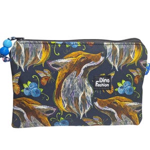 Trousse, Pochette à crayons, Pochette avec fermeture éclair, Cadeau d'anniversaire, Trousse à stylos, Trousse à crayons zippée, Renard, Trousse à maquillage, Jolie trousse à cosmétiques, Cadeau pour elle, Rentrée scolaire