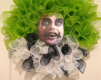 24" BeetleJuice Halloween Wreath