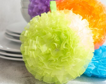 Dish Scrubbies | Kitchen Sponge | Dish Scrubby | Pot Scrubber | Washable | Reusable | Durable | Gift | Tawashi | Candytuft Collection