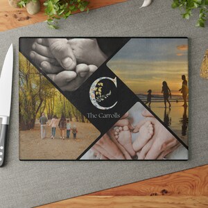 Personalized Glass Cutting Board, Customize with Your Picture,Custom Cutting Board, 8x11, 11x15, Kitchen Decor, Gift, Keepsake