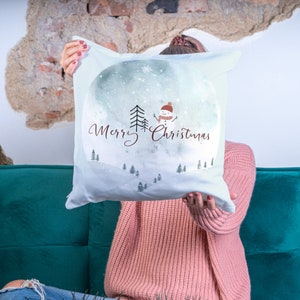 Merry Christmas Decorative Pillows, Throw Pillows, Pillow Cover, Pillow Case, Accent Pillow, Home Decor, Christmas Gift, Stocking Stuffer