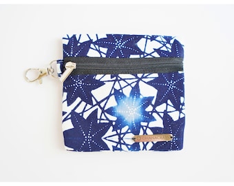 Coin Purse with Hook: Small Zipper Pouch, Key Holder