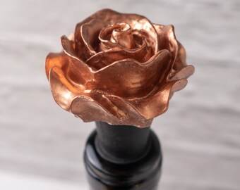 Rose Wine Bottle Stopper: Barware, Wedding Favor