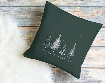 Merry Christmas Decorative Pillows, Throw Pillows, Pillow Cover, Pillow Case, Accent Pillow, Home Decor, Christmas Gift, Stocking Stuffer