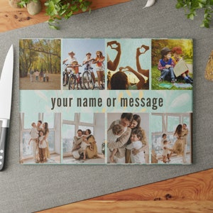 Personalized Glass Cutting Board, Customize with Your Picture,Custom Cutting Board, 8x11, 11x15, Kitchen Decor, Gift, Keepsake