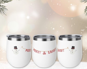 Christmas Travel Mug, Tumbler, Copper Vacuum Insulated Cup, 12oz, Christmas Gift, Tumbler Mug, Travel Cup, Gift For Her