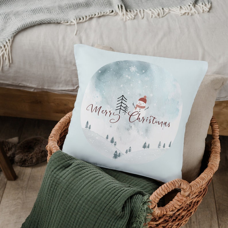 Merry Christmas Decorative Pillows, Throw Pillows, Pillow Cover, Pillow Case, Accent Pillow, Home Decor, Christmas Gift, Stocking Stuffer