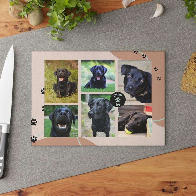 Personalized Glass Cutting Board, Customize with Your Picture, 8x11, 11x15, Gift for Pet Owner, Pet Lover, Memorial, Keepsake, Gift